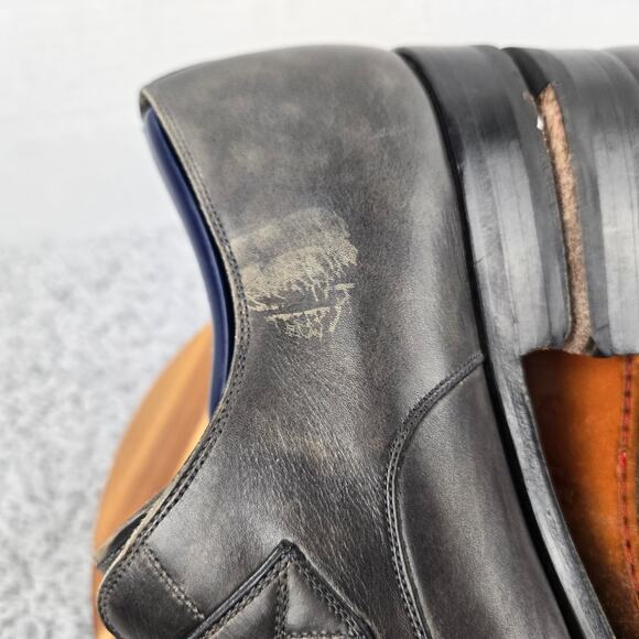 Magnanni Men 10.5M Macro Gray Patina Daily Casual Monk Strap Loafer Dress Shoe main image 10